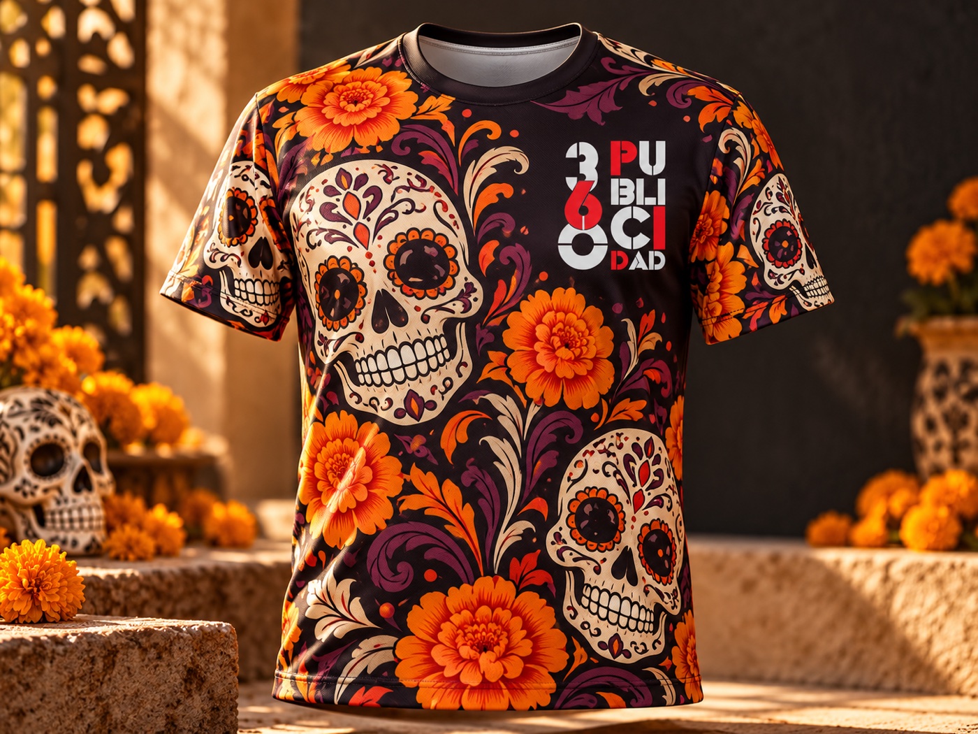 Sublimación en playeras full color — concepto ilustrativo