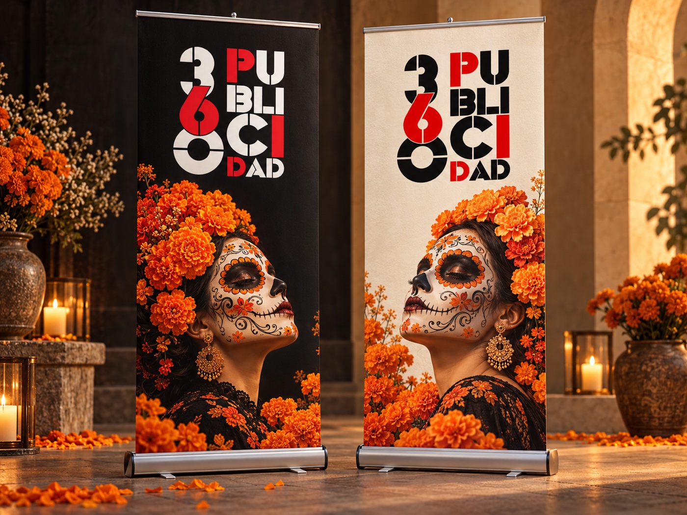 Roll ups — concepto ilustrativo